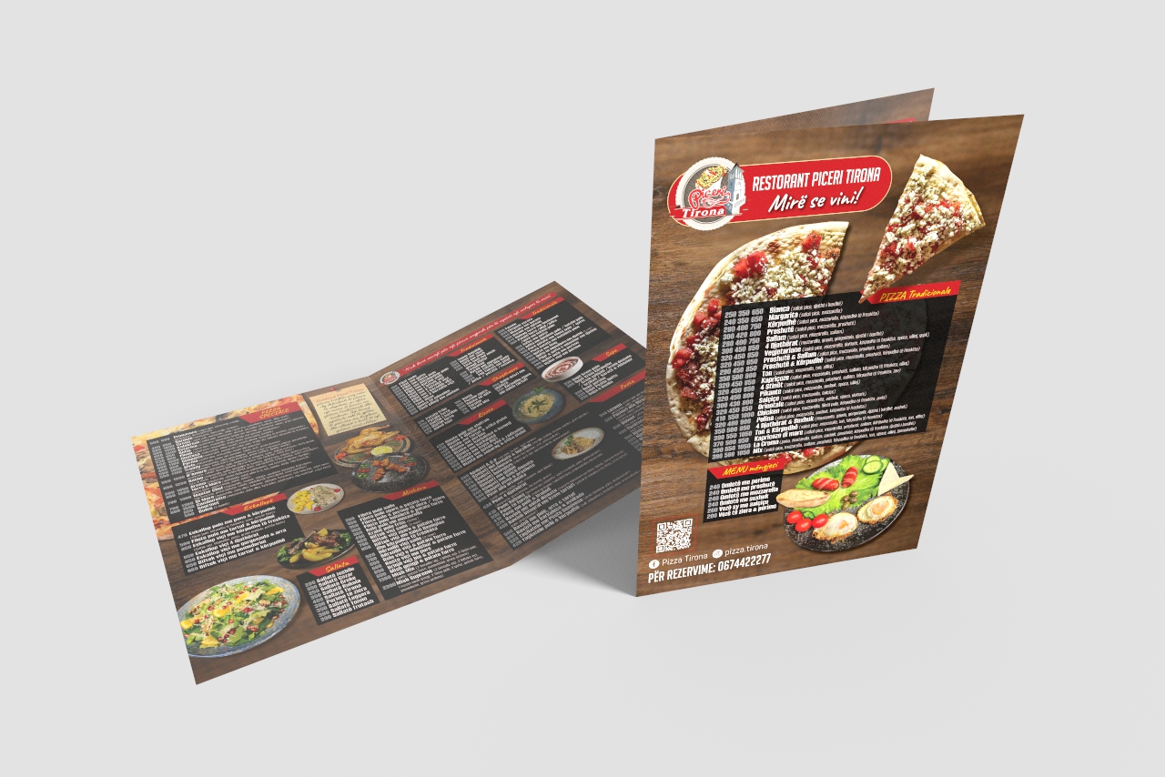 PizzaTirona – Menu